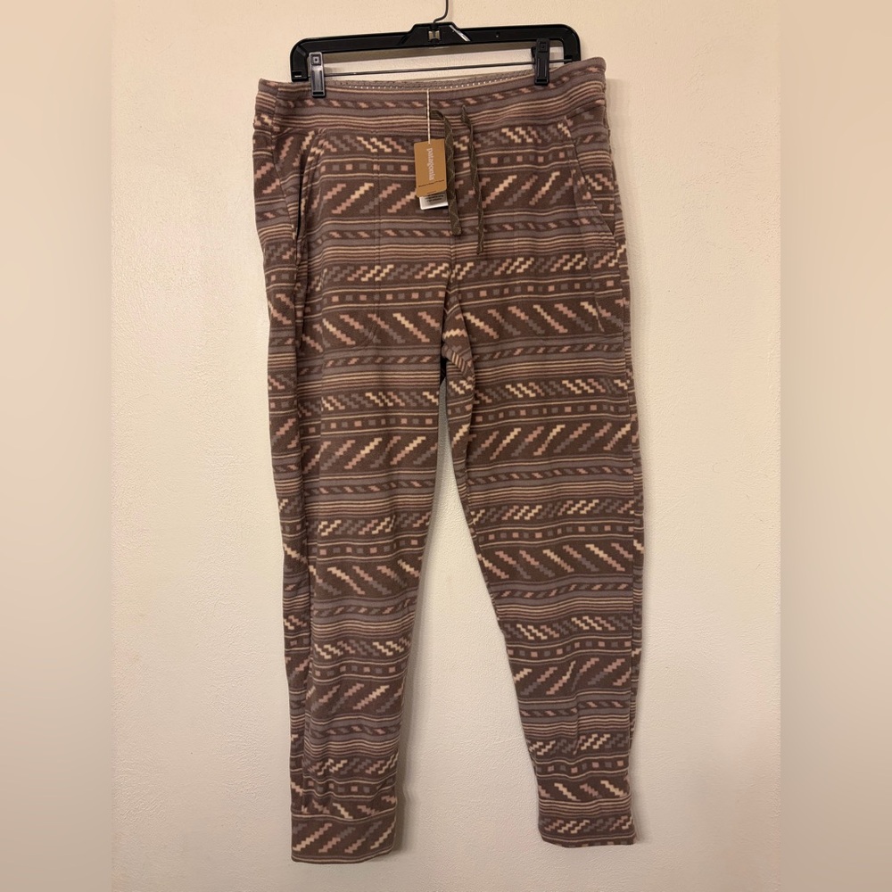 NWT Patagonia Women's Snap-T Pants in the Bergy Bits Furry Taupe Size Large